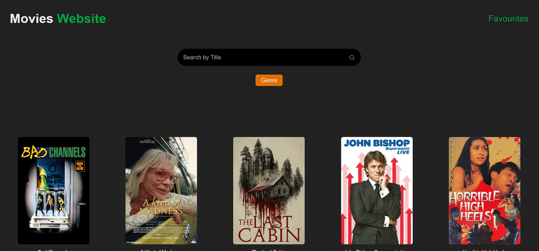 Movie Saving website